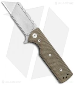 Chaves CHUB Flipper Frame Lock Knife Green Micarta (1" Utility Blade)