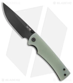 Chaves Liberation 229 Drop Point Frame Lock Knife Jade G-10 (3.75" Black PVD)