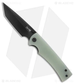 Chaves Liberation 229 Tanto Frame Lock Knife Natural Jade G-10 (3.75" Black PVD)