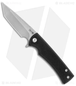 Chaves Liberation Street Tanto Frame Lock Knife Black G-10 (3.4" SW)