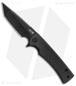 Chaves Liberation Street Tanto Frame Lock Knife Carbon Fiber (3.4" Black)