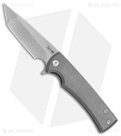 Chaves Liberation Street Tanto Frame Lock Knife Tumbled Titanium (3.4" SW)