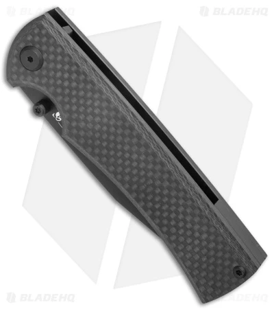 Chaves Sangre 229 Wharncliffe Frame Lock Knife Carbon Fiber (3.75" Black) - Image 2