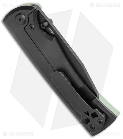 Chaves Sangre 229 Wharncliffe Frame Lock Knife Jade G-10 (3.75" Black) - Image 3