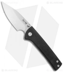 Chaves Ultramar Scapegoat Street Frame Lock Knife Black G-10 (3.5" Satin)