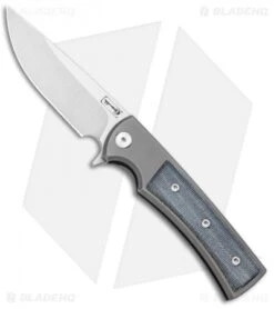 Chaves Ultramar Liberation Street Flipper Knife Black Micarta (3.4" Satin)