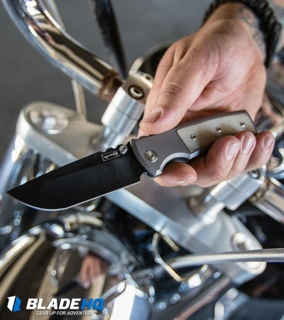 Chaves Ultramar Redencion Street Tanto Knife Black Canvas (3.25" Satin) - Image 4