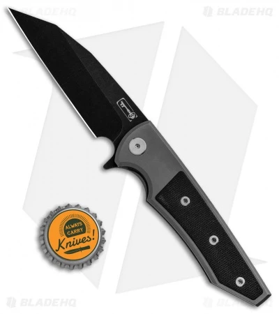 Chaves Ultramar Sangre Street Flipper Knife Black Canvas Micarta (3.4" Black SW) - Image 4