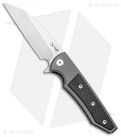 Chaves Ultramar Sangre Street Flipper Knife Carbon Fiber (3.4" Satin)
