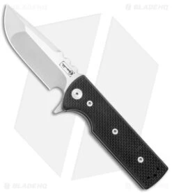 Chaves Ultramar T.A.K. Liner Lock Knife Drop Point Black G-10 (2.75" Satin M390)