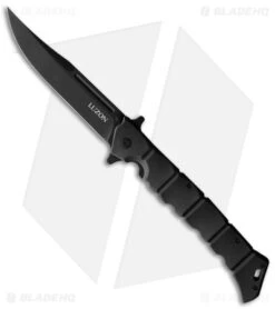 Cold Steel Large Luzon Folding Flipper Knife Black GFN (6" Black)