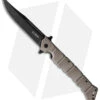 Cold Steel Large Luzon Folding Flipper Knife Dark Earth GFN (6" Black)