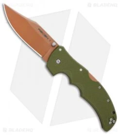 Cold Steel Recon 1 Clip Point Lockback Knife Desert Warrior G-10 (4" Copper)