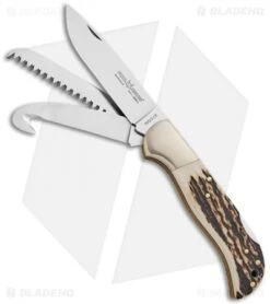 Fox Knives Multi-Hunter 3 Lockback Knife 4.5" Stag