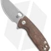 Fox Knives Baby Core Mini Liner Lock Knife Natural Micarta (2.4" Acid SW)