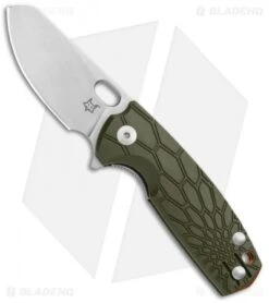 Fox Knives Baby Core Mini Liner Lock Knife OD Green FRN (2.35" Stonewash)