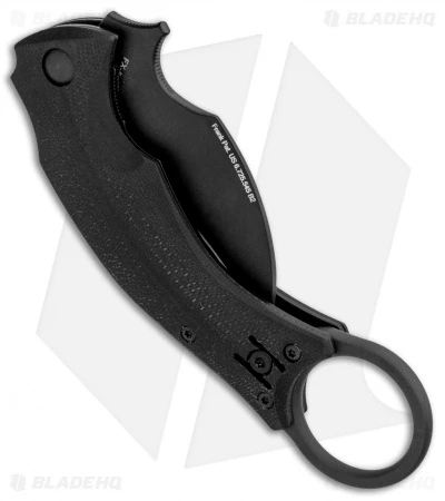 Fox Knives Bastinelli Black Bird Karambit Knife Black G-10 (2.5" Black) FX-591 - Image 3