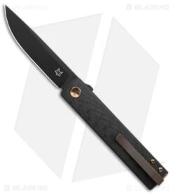 Fox Knives CHNOPS Liner Lock Knife Carbon Fiber & Bronze (3.25" PVD) FX-543 CFBR