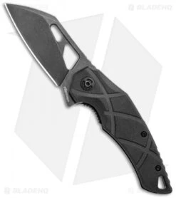 Fox Knives Defcon 5 Atrax Flipper Folding Knife Black G10 (3.5" Black SW)