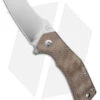 Fox Knives Italico Flipper Liner Lock Knife Brown Micarta (2.3" Satin M390)