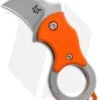 Fox Knives Mini-KA Linerlock Karambit Knife Orange (1" Bead Blast) FX-535 O