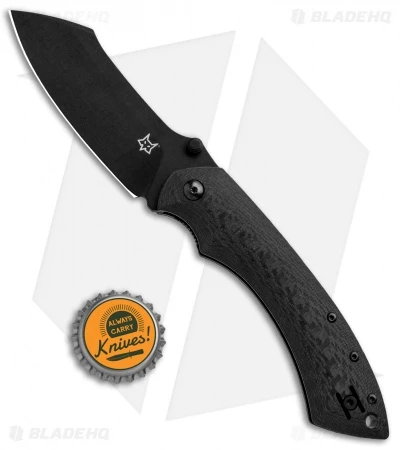 Fox Knives Pelican Liner Lock Knife Carbon Fiber (3.5" Black) FX-534 CF - Image 4