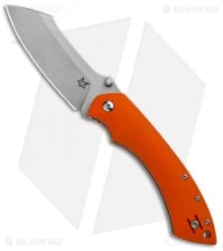 Fox Knives Pelican Liner Lock Knife Orange G-10 (3.5" Stonewash ) FX-534 O