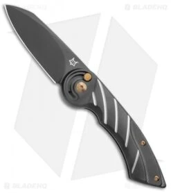 Fox Knives Radius Folding Knife PVD Black Titanium (3" Black M390) FX-550 TiB