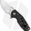 Fox Knives Vox Suru Flipper Knife Carbon Fiber Bronze Hardware (2.3" Satin M390)