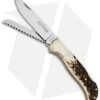 Fox Knives Multi-Hunter 2 Lockback Knife Stag (4.5" Satin)