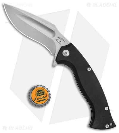 Knight Elements V2 Ultra Kukri Frame Lock Knife Black G-10 (4.4" Stonewash) - Image 4