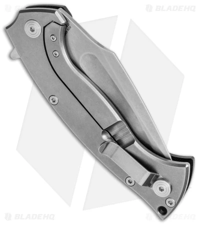 Knight Elements V2 Ultra Kukri Frame Lock Knife Black G-10 (4.4" Stonewash) - Image 3