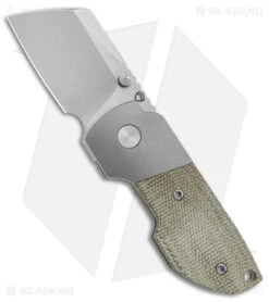 Matsey Striga Bolster Lock Knife SW Titanium Green Micarta (2" SW)
