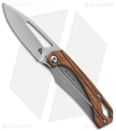 Black Fox Racli Frame Lock Knife Wood (2.4" Bead Blast) BF744ZW