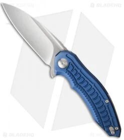 Brous Blades Bionic 2.0 Flipper Knife Blue (3" Satin)