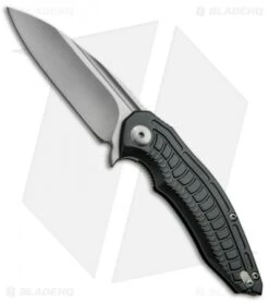 Brous Blades Bionic Flipper Knife Gray Aluminum (3" Satin Plain)