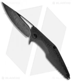 Brous Blades Division Flipper Knife Carbon Fiber (4.37" Acid Wash)