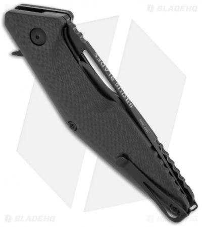 Brous Blades Division Flipper Knife Carbon Fiber (4.37" Satin) - Image 2