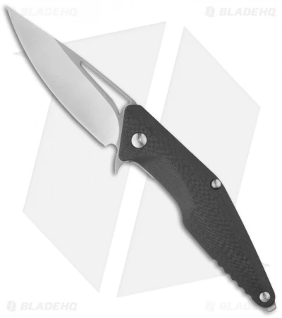 Brous Blades Division Flipper Knife Carbon Fiber (4.37" Satin)