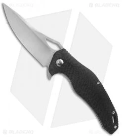 Brous Blades VR-71 Liner Lock Flipper Knife Carbon Fiber (4" Satin)