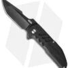 Brous Blades Turpin Strife Flipper Knife Carbon Fiber (3.75" Acid Stonewash)