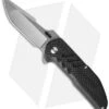 Brous Blades Turpin Strife Flipper Knife Carbon Fiber (3.75" Stonewash)