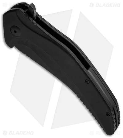 Brous Blades Vendetta Flipper Liner Lock Knife Black G-10 (4" Blackout) - Image 2
