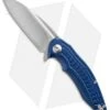 Brous Blades Bionic Flipper Knife Blue Aluminum (3" Stonewash)