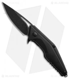 Brous Blades Mini Division Flipper Knife Black G-10 (3.5" Acid Wash)