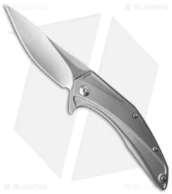 Brous Blades Parallax Frame Lock Flipper Knife Titanium (3.75" Satin)