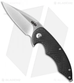 Brous Blades Sinner Flipper Knife Carbon Fiber (3.25" Satin) Sal Manaro