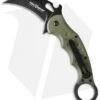 Fox Knives Karambit Folder Knife OD Green G-10 (3.1" Black) 479OD